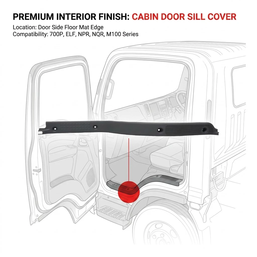 8974053880 8974053881 Floor Mat Door Side Trim Cover For Isuzu 700P ELF NPR NQR M100 8974053880 8974053881 Floor Mat Door Side Trim Cover For Isuzu 700P ELF NPR NQR M100